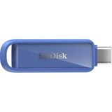 Sandisk Telefon Sürücüsü, USB Tip-C 512 GB (Akıllı Telefonlar, Tabletler ve Bilgisayarlar Için Flash Sürücü, 150 Mb/s Okuma, Taşıma Anahtarlık Döngüsü, 1 Yıllık Rescuepro Deluxe Yazılımı) - Maritime B - 500 GB - Mavi