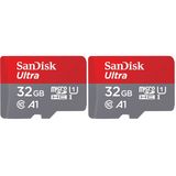 SanDisk Ultra 32 GB microSDHC 120 MB/s A1 Class 10 UHS-I (2 paketi)