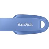 Sandisk Ultra Curve 3.2 Flash Sürücü 512 GB (100 Mb/s'ye Kadar Okuma, Rescuepro Deluxe Yazılımı, Anahtarlık Döngüsü) Mavi - 500 GB