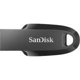 Sandisk Ultra Curve 3.2 Flash Sürücü 512 GB (100 Mb/s'ye Kadar Okuma, Rescuepro Deluxe Yazılımı, Anahtarlık Döngüsü) Siyah - 500 GB