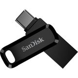 Sandisk Ultra Dual Drive Go USB Type-C 2 Tb (Android Akıllı Telefon Belleği, USB Type-C ve Type-A Bağlantı Noktası, 400 Mb/s Okuma, Anahtarlık Olarak Kullanılabilir) - Siyah