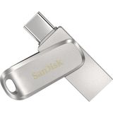 SanDisk Ultra Dual Drive Luxe USB Type-C 64 GB Gümüş Renkli Şifre Koruma Özellikli