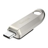 SanDisk Ultra Luxe USB Tip C Sürücü 1 TB (USB Tip C Flash Sürücü, USB-3.2 Gen-1, Metal Tasarım, 400 MB/s Okuma, Anahtarlık Halkası) Gümüş