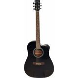 Sandner A105-1BKC Akustik Gitar - Black(BL)