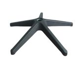 Sandofis 5 Kollu Ofis Koltuğu Konuk Plastik Ayagi, Çap 65 cm,Siyah, Ergonomik Tasarım, Dayanıklı Plastik,