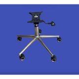 Sandofis Ofis Koltuğu Alt Takım Komple Set,15 * 25 cm Tek Kollu Tilting Mekanizma, Çap 60 KROM ÇEMBERLİ 5 Tekerlekli, Krom Yıldız Ayak Çap 64 cm,Min 41 cm - Maks 50 cm Yükseklik