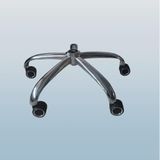 Sandofis Ofis Koltuğu Ayağı, Düz Krom Ayak Çap 64 cm, Krom Çemberli Teker Çap 60 cm, Yedek Parça