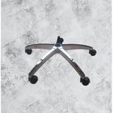 Sandofis Ofis Sandalyesi Ayağı, Star Krom ayak, Çap 70 cm,5 Tekerlekli, Metal, Yedek Parça