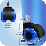 Sandofis Premium Ultra Ofis Koltuğu Tekerleği,Çap 50 mm, Blue shine