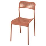SANDSBERG kırmızı-kahverengi plastik sandalye - 60605426 | IKEA plastik sandalye