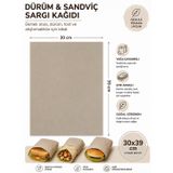 Sandviç Kağıdı, Sandviç Dürüm Hamburger Paketleme Sarma Ambalaj Kağıdı 30x40 1 KG