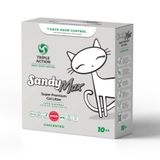 Sandy 10 KG Max Super Premium Aktif Karbonlu Topaklanan Kokusuz Kedi Kumu