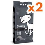 Sandy Ekstra 2 x 10 kg Topaklanan Sodyum Bentonit Active Carbon Kedi Kumu