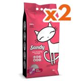 Sandy Ekstra Topaklanan Sodyum Bentonit Bebek Pudralı 2x10 gr Kedi Kumu