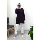 Sandy Makas Tunik - Kahverengi - 2