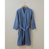 Sandy Stripe Pamuk Bornoz S-M Lacivert - S - M