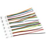 Sanec 1,25MM Jst 10 Pin Kablolu Konnektör Takım (180D ERKEK)-10CM - Çift Taraflı