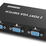 SANEC® 2 Port VGA Switch, VGA Splitter, Manuel VGA Switch 2 Port (2 Pc 1 Ekran)