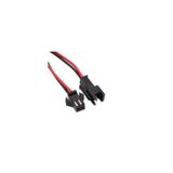 SANEC 2,5MM JST SM 2PİN SİYAH SEYYAR KABLOLU KONNEKTÖR DİŞİ ERKEK TAKIM 10CM+10CM - 0,25MM - ÇİFT TA