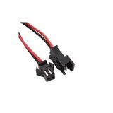 Sanec 2,5mm Jst Sm 2pin Siyah Seyyar Kablolu Konnektör Dişi Erkek Takım 30CM+30CM - 0,25MM - Çift Taraflı