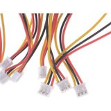 Sanec 2mm 3pin Jst Ph Kablolu Konnektör Beyaz Takım 30CM - Çift Taraflı