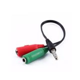 SANEC 3.5mm Aux Kulaklık-Mikrofon Ayırıcı Kablo