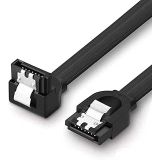 SANEC 40 cm Sata Data Kablo - 90 Derece - Metal Klip