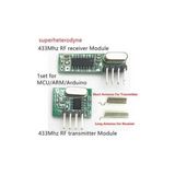 SANEC 433MHz RF Alıcı Verici Modül Kristalli Takım
