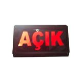 Sanec Açık Tabelası Kasa Ölçüsü 9 x 26 cm