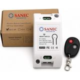 Sanec Akıllı Wifi + Rf 433MHZ Tek Kanallı 10A Röle Modülü - Ac 100-240V Şebeke Beslemeli Rf Kumandalı Set (Tuya, Alexa, Google Asistan Destekli)