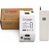 Sanec Akıllı Wifi + Rf 433MHZ Tek Kanallı 10A Röle Modülü - Ac 100-240V Uzun Menzil Rf Kumandalı Set (Tuya, Alexa, Google Asistan Destekli)
