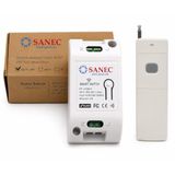 Sanec Akıllı Wifi + Rf 433MHZ Tek Kanallı 10A Röle Modülü - Ac 100-240V Uzun Menzil Rf Kumandalı Set (Tuya, Alexa, Google Asistan Destekli)