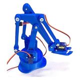 Sanec Arduino Robot Kol Kiti 3D Baskı Birleşmiş Halde Robot Kol - Mavi