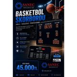 Sanec Basketbol Skorbord Sistemi, Telefon Uygulamalı (Kasa: 122X108X3 Cm)