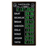 Sanec Büyükboy Yeşil Renk Vakitmatik (Kasa: 40X72 Cm)