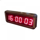 SANEC Çift Taraflı Saniyeli Dijital Led Duvar ve Masa Saati - Kırmızı (Kasa Ölçüleri: 7x26 cm)