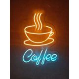 SANEC Coffee Neon Led Tabela Neon Dekoratif Duvar Aydınlatması