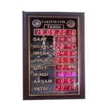 SANEC Dekoratif Cami Namaz Saati (Vakitmatik) (Kasa Ölçüsü: 34x57 cm)