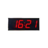 SANEC Dijital Led Duvar ve Masa Saat ve Derece - Kırmızı (Kasa Ölçüsü: 12x30 cm)