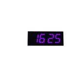 SANEC Dijital Led Duvar ve Masa Saat ve Derece - Pembe (Kasa Ölçüsü: 12x30 cm)