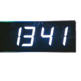 SANEC Dijital Led Duvar ve Masa Saati - Beyaz (Kasa Ölçüsü: 16x40 cm)