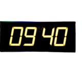 SANEC Dijital Led Duvar ve Masa Saati - Sarı (Kasa Ölçüsü: 16x40 cm)