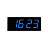 SANEC Dijital Led Duvar ve Masa Saati - Turkuaz (Kasa Ölçüsü: 15x37 cm)