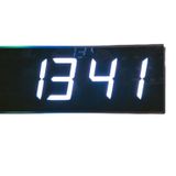 SANEC Dijital Led Duvar ve Masa Saati ve Derece - Beyaz (Kasa Ölçüsü: 16x40 cm)