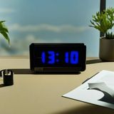 SANEC Dijital Led Duvar ve Masa Saati ve Derece - Mavi (Kasa Ölçüleri: 7x17 cm)