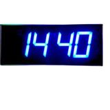 SANEC Dijital Led Duvar ve Masa Saati ve Derece - Mavi (Kasa Ölçüsü: 16x40 cm)