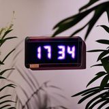 SANEC Dijital Led Duvar ve Masa Saati ve Derece - Pembe (Kasa Ölçüleri: 7x17 cm)