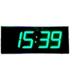 SANEC Dijital Led Duvar ve Masa Saati - Yeşil (Kasa Ölçüsü: 16x40 cm)