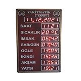 SANEC Ezan Okuyan Cami Namaz Vakitmatik (Kasa Ölçüsü: 40x72 cm)