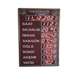 SANEC Ezan Okuyan Cami Namaz Vakitmatik (Kasa Ölçüsü: 43x75 cm)